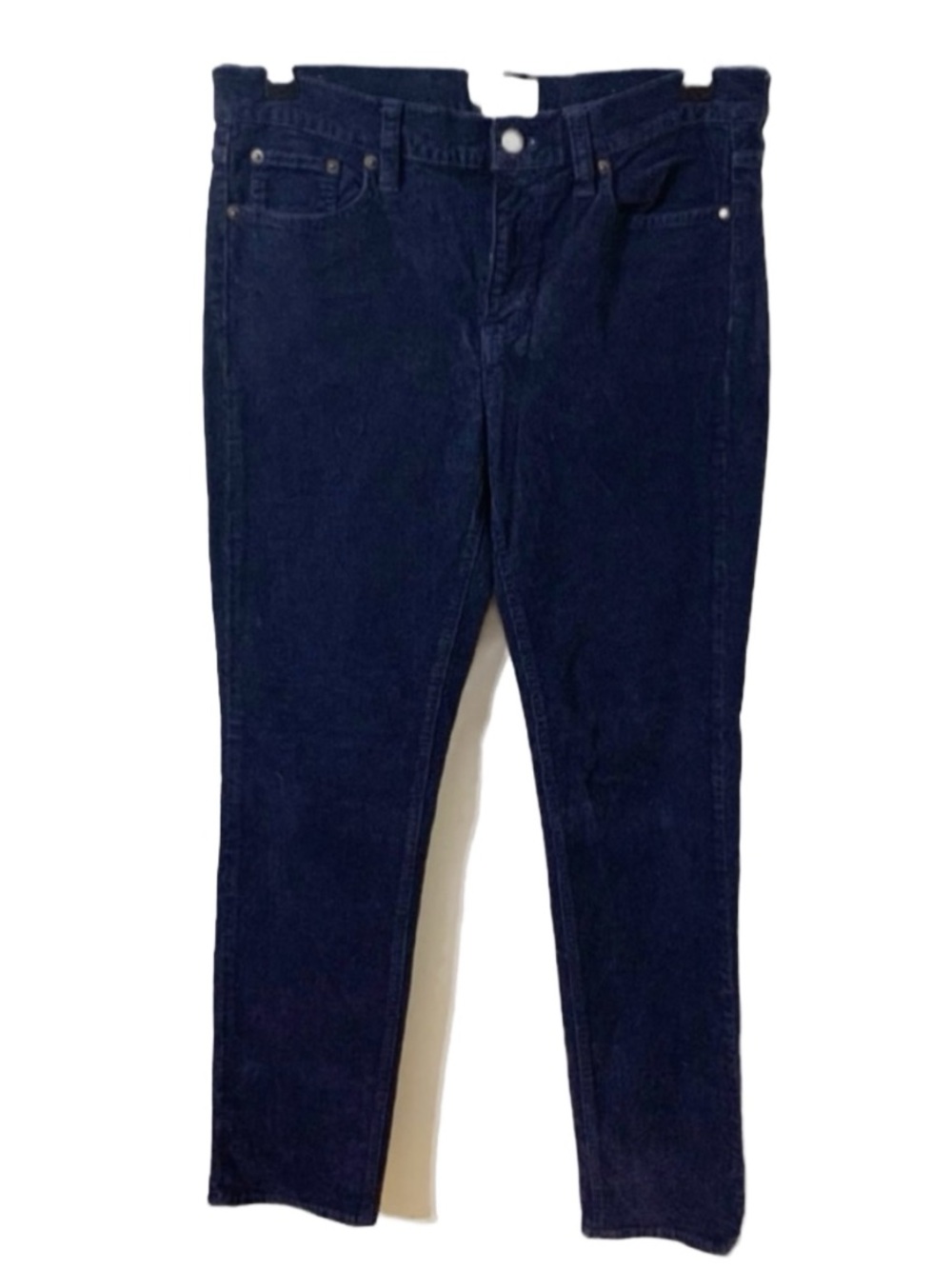 J Crew Matchstick Corduroy Pants Five Pocket Style Stretch Navy Blue Style E0911